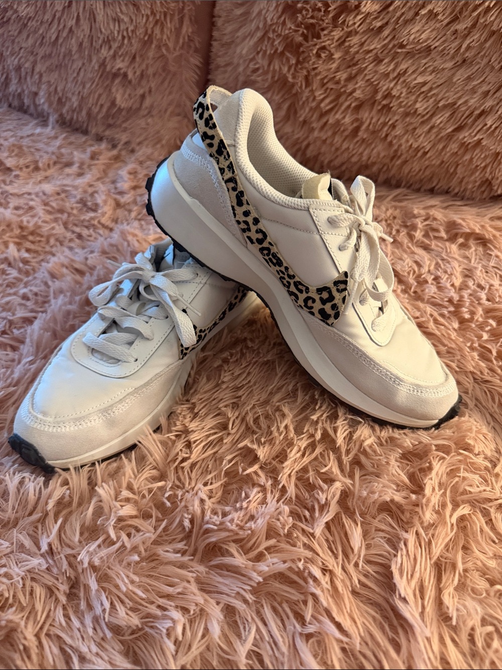 Nike Women's Athletic Sneakers with Leopard Accent
